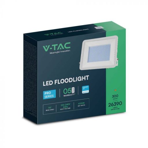 V-TAC 300W LED Pro S 6500K Fehér házas (Samsung Chip) - 10034