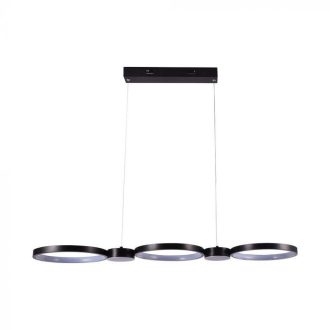 V-TAC 38W LED dizájn függeszték - Fekete - 4000K - 10043