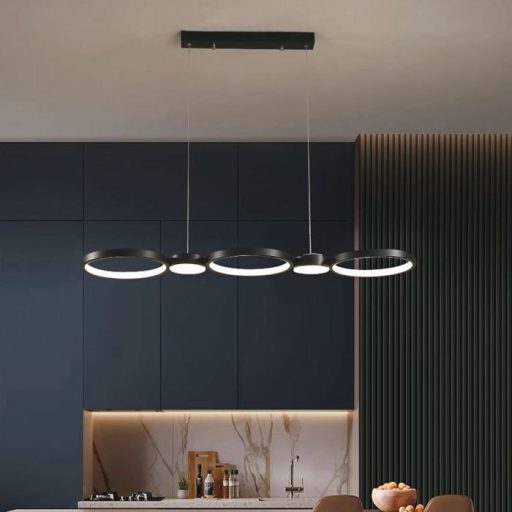 V-TAC 38W LED dizájn függeszték - Fekete - 4000K - 10043