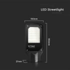 V-TAC LED utcai lámpa 50W 6500K - 10209