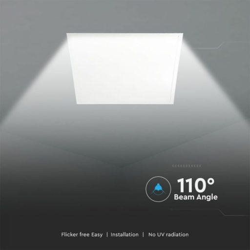 V-TAC Backlit LED panel 36W 120lm/W 595 x 595 mm 6400K  - 10219