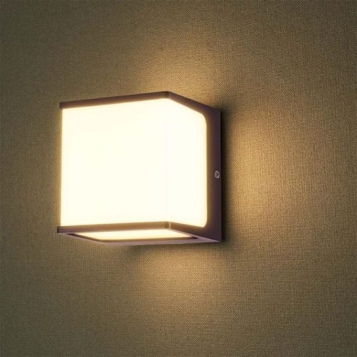 V-TAC 8W LED Fali lámpa barna színű 3000K - IP65 - 10282