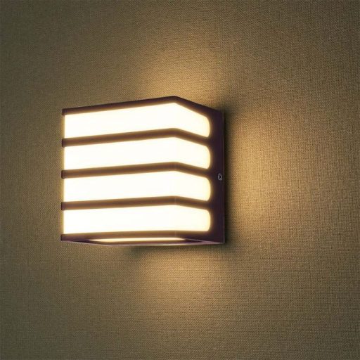 V-TAC 8W LED Fali lámpa barna színű 4000K - IP65 - 10285