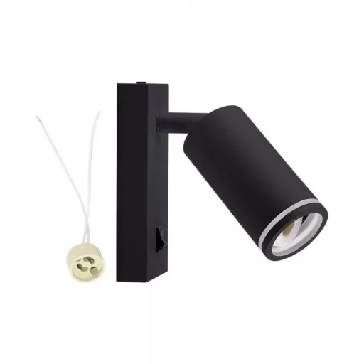 V-TAC Led 1 x GU10 falra szerelhető lámpatest - fekete - 10294