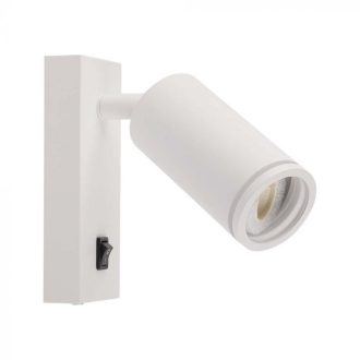   V-TAC Led 1 x GU10 falra szerelhető lámpatest - fehér - 10295
