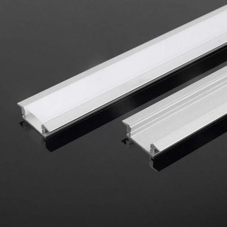   V-TAC Alumínium profil - Süllyeszhető - Tejfehér fedlappal - 2000 x 24.7 x 7 mm - 10320