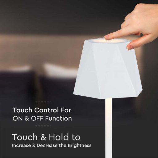 V-TAC 1.5W LED Állólámpa 1800mAh Akkumulátor  - fehér - 10324