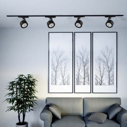V-TAC 30W LED SÍNES LÁMPA fekete 3 az 1-ben - 10371