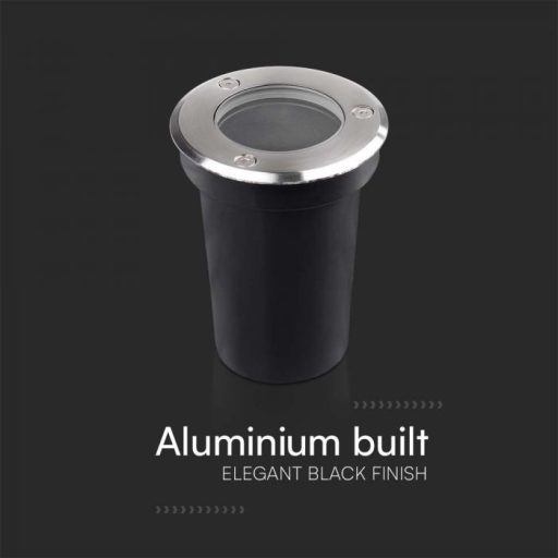 V-TAC Mini Talajlámpa GU10 foglalattal - kör alakú IP67 - 10374