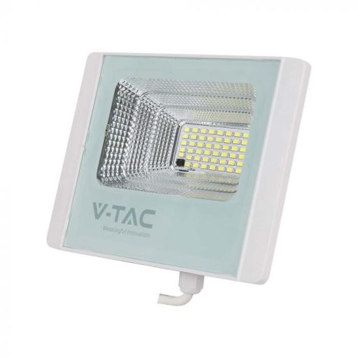 V-TAC 12W LED napelemes (SOLAR) reflektor távirányítóval 120° 6400K Fehér házas  - 10405
