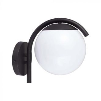 V-TAC E27 kerti fali lámpatest IP44 - fekete - 10420