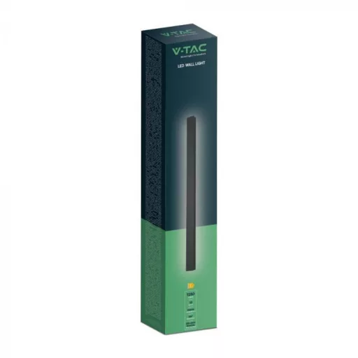 V-TAC 10W LED Lineáris fali lámpa IP65 antracit szürke 51cm - 4000K - 10430