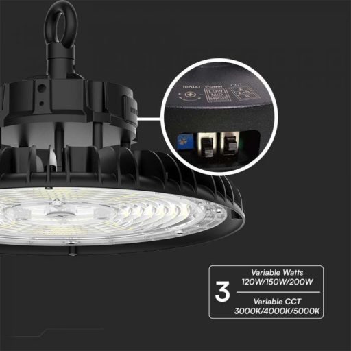 V-TAC LED Csarnokvilágító 120-150-200W 3in1 160LM/W - 10467