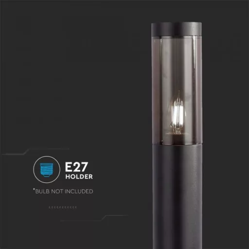 V-TAC Kerti állólámpa E27 1000mm IP44 - fekete - 10472