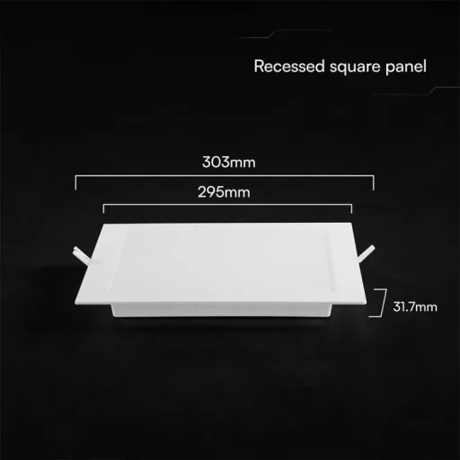 V-TAC Süllyeszthető négyzet alakú MINI LED panel 24W CCT 3in1 (Cree Chip) - 104896