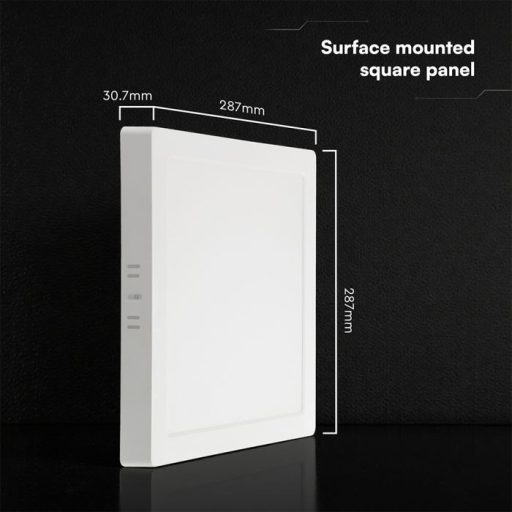 V-TAC Falon kívüli négyzet alakú LED panel 24W CCT 3in1 (Cree Chip) - 105146