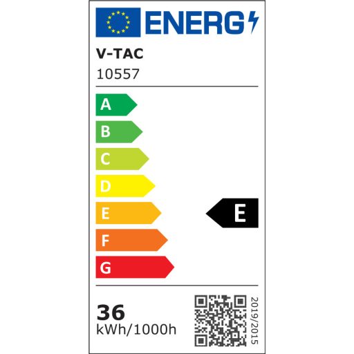 V-TAC Backlit LED panel 36W 110lm/W 595 x 595 mm 3000K  - 10557