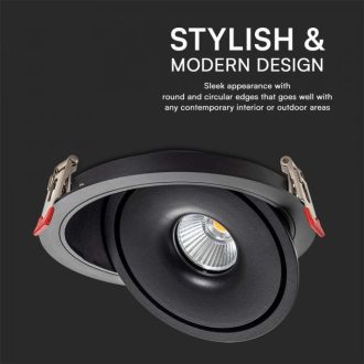   V-TAC Led Mélysugárzó - Beépíthető - COB 12W 3in1 - 10578