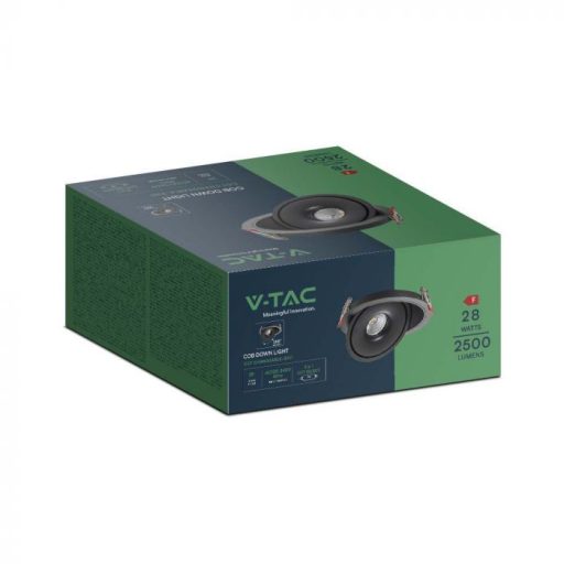 V-TAC Led Mélysugárzó - Beépíthető - COB 28W 3in1 - 10582