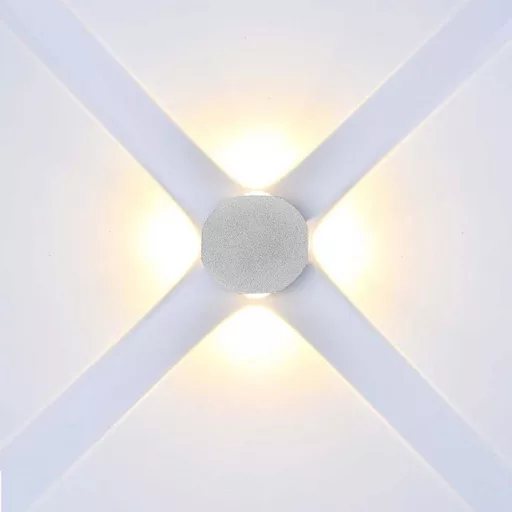 V-TAC 4W led fali lámpatest négyzet, fehér 4000K - IP54 - 10591