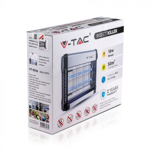 V-TAC 2x8W Elektromos rovarcsapda - 11179