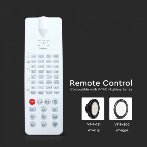 V-TAC Távirányító csarnokvilágításhoz 200 lm/W - 11361
