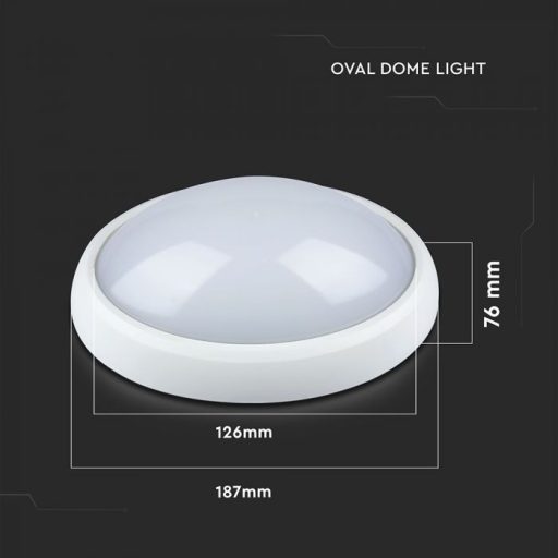 V-TAC LED mennyezeti lámpatest, fehér 8W 3000K - 1264