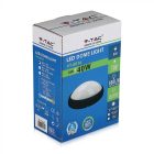 V-TAC LED mennyezeti lámpatest, fekete 8W 6400K - 1268