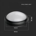 V-TAC LED mennyezeti lámpatest, fekete 8W 6400K - 1268