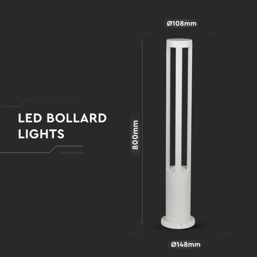 V-TAC 10W LED kerti lámpa CREE CHIP 80cm fehér színű 3000K - 128325