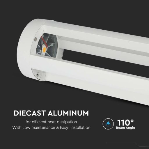 V-TAC 10W LED kerti lámpa CREE CHIP 80cm fehér színű 3000K - 128325
