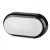 V-TAC LED ovális lámpatest fekete 8W 3000K - 1308