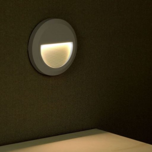 V-TAC Led lépcsőlámpa 2W szürke 4000K - 1318