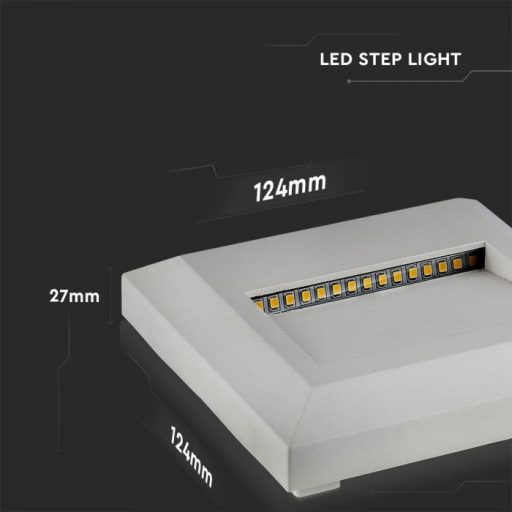 V-TAC Led lépcsőlámpa 2W fehér 4000K - 1320