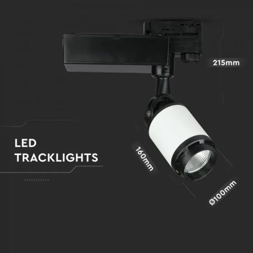 V-TAC 35W LED SÍNES LÁMPA Fekete Fehér test 6400K - 1340