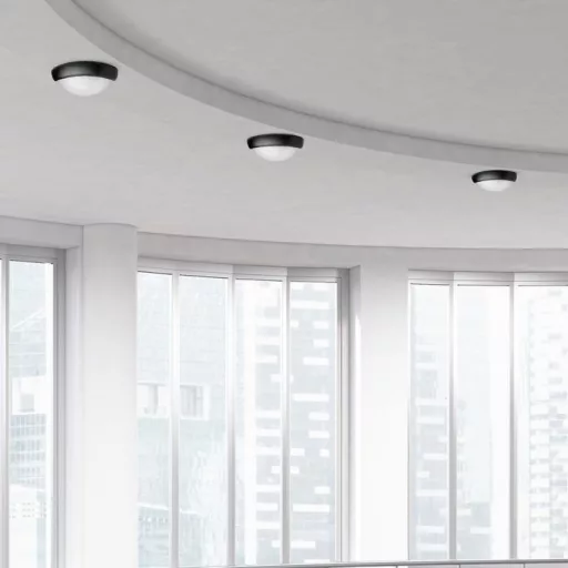 V-TAC LED 12W mennyezeti lámpatest ovális, fekete 3000K - 1350