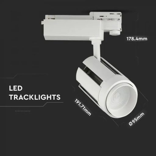 V-TAC 35W LED SÍNES LÁMPA fehér test 6400K - 1359