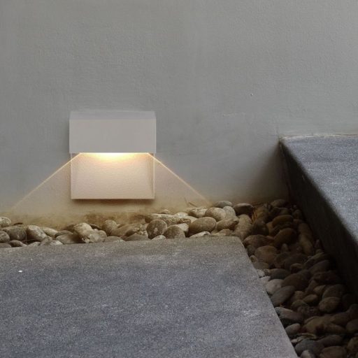 V-TAC Led lépcsőlámpa négyzet forma 3W szürke 3000K - 1400