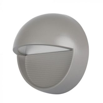 V-TAC Led lépcsőlámpa kerek forma 3W szürke 4000K - 1407