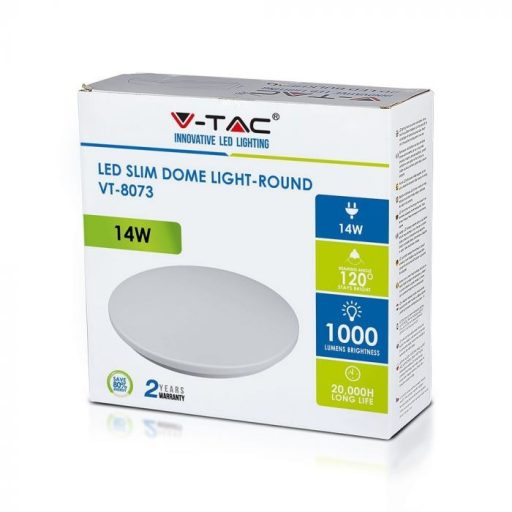 V-TAC LED lámpatest kerek forma 14W 6500K - 1430