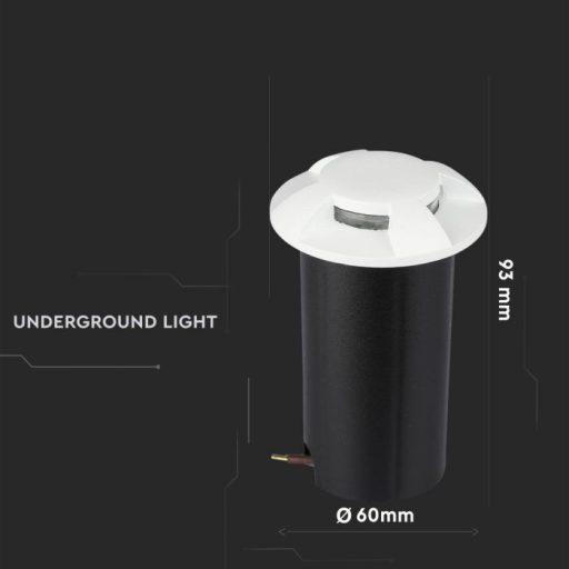 V-TAC Led Talajlámpa négy irányú 1W fehér 6500K - 1471