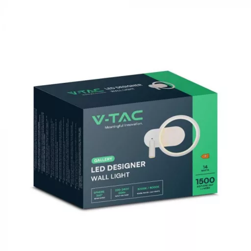 V-TAC LED 12W mennyezeti lámpa fehér  - 4000K - 14980