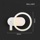 V-TAC LED 14W mennyezeti lámpa - fehér  - 3000K - 14983