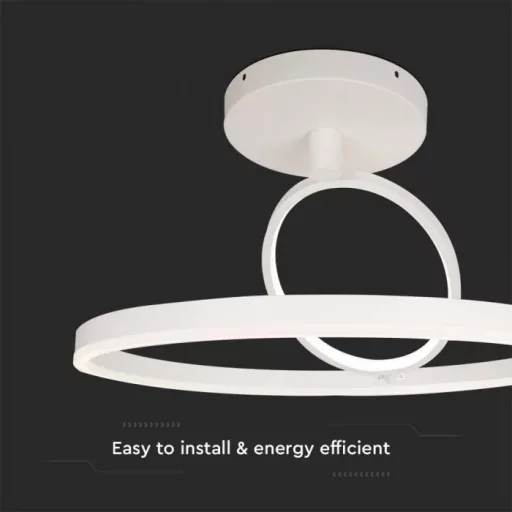 V-TAC LED 38W mennyezeti lámpa fehér - 3000K - 14984
