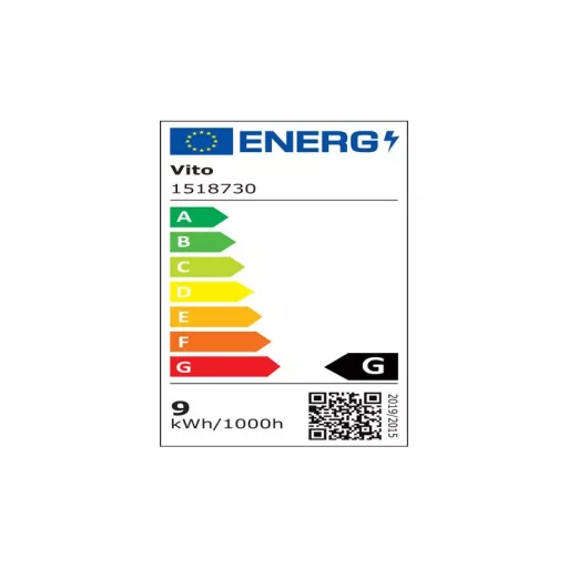 VITO LED izzó A60 E27 9W szúnyogriasztó , 220°, borostyánsárga, 450 lumen, - 1518730