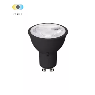   VITO LED spotlámpa MR16 GU10 6W 3xCCT 660 lm 38° fekete - 1519930