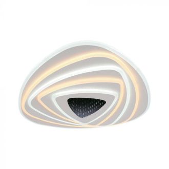   V-TAC 120W Smart Dekoratív mennyezeti LED lámpa távirányítóval 3in1  - 15357