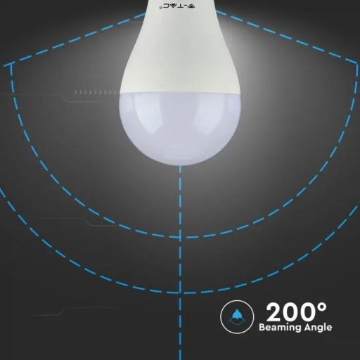 V-TAC LED izzó  E27 A65 15W 200° 3000K gömb (Samsung Chip) - 159
