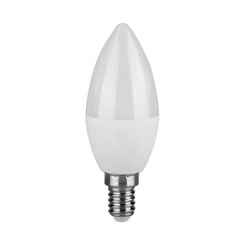 V-TAC LED LÁMPA E14 C37 5.5W 200° 6400K GYERTYA (SAMSUNG CHIP) - 173