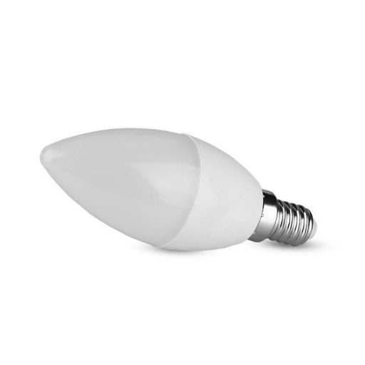 V-TAC LED izzó  E14 C37 5.5W 200° 6400K GYERTYA (SAMSUNG CHIP) - 173